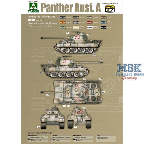 Das Werk DW35009 Panther Ausf.A début 1/35 – immagine 4