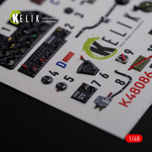 Décalcomanies 3D intérieures KELIK K48086 P-40N pour maquette Academy au 1/48 – immagine 6