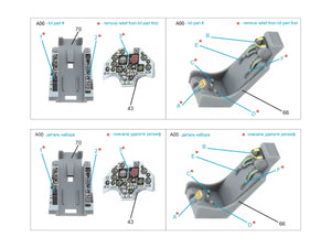 Intérieur imprimé en 3D et coloré sur papier décalcomanie Quinta Studio QD72201 A-4F (Fujimi/Hobby 2000) 1/72 – image 11
