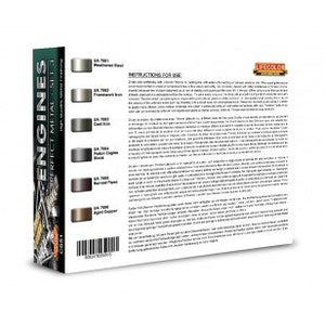 Coffret de peinture acrylique Lifecolor CS51, thème Moteurs, 6 x 22 ml – image 2