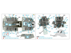 Intérieur imprimé en 3D et coloré sur papier décalcomanie Quinta Studio QDS-48395 F-14A (Hobby Boss) (Petite version) 1/48 – image 2
