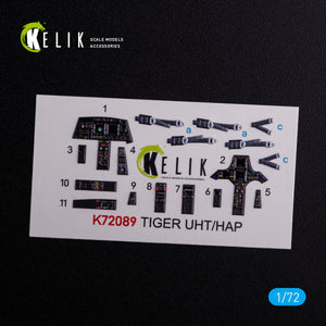 Décalcomanies 3D intérieures KELIK K72089 pour maquette Revell au 1/72 de l&amp;#39;Eurocopter Tiger UHT/HAP – immagine 3