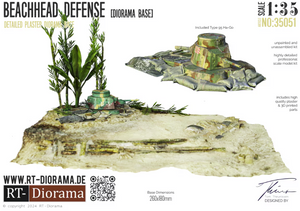 RT-Diorama 35051 Socle de diorama : Défense de tête de pont 1/35