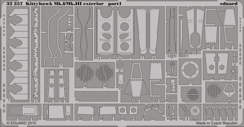 Eduard 32257 Kittyhawk Mk.I/Mk.III extérieur HASEGAWA 1/32 – image 3