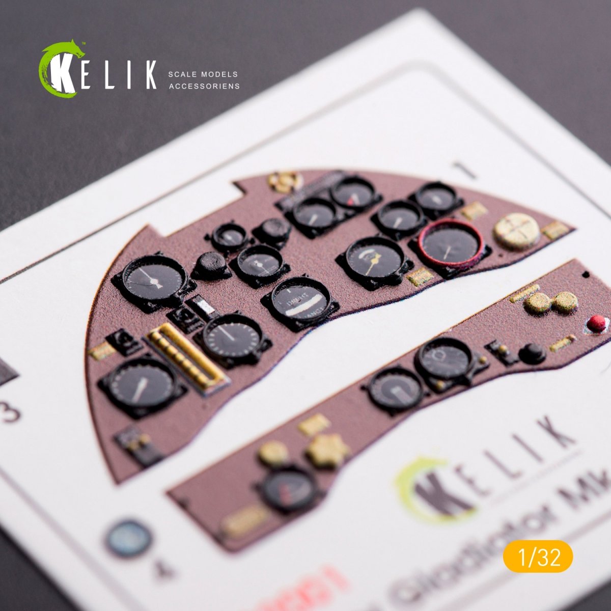 KELIK K32001 GLOSTER GLADIATOR MK.II DÉCALCOMANIES 3D INTÉRIEURES POUR MAQUETTE ICM 1/32 – image 2