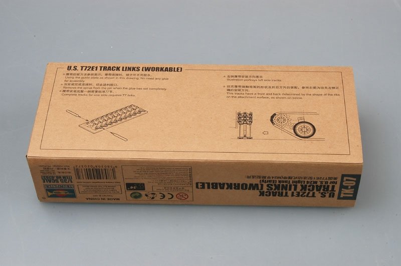 Trumpeter 02037 Chenille en acier US T72E1 pour char léger US M24 (première version) (1/35) – image 2