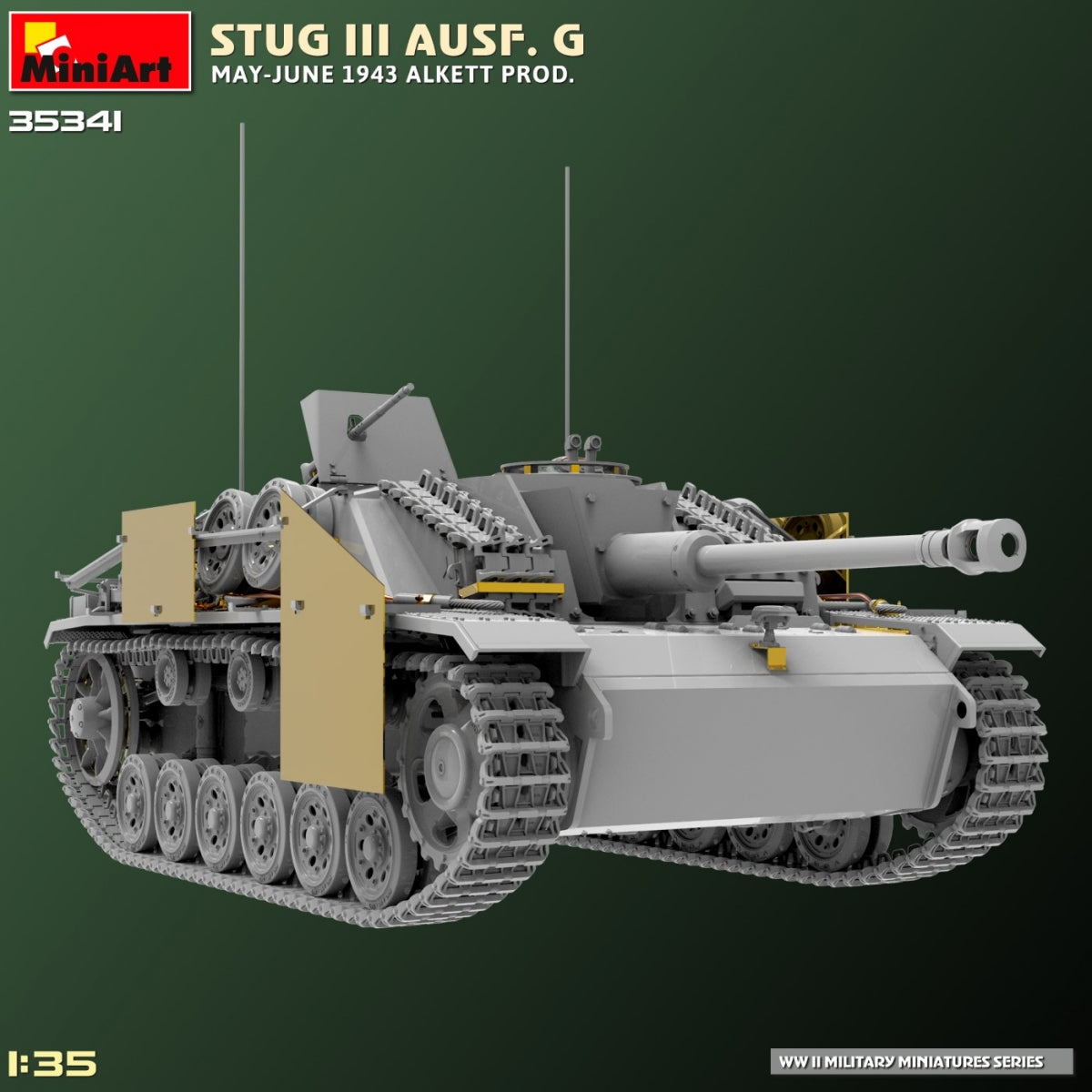 MiniArt 35341 STUG III AUSF. G MAI-JUIN 1943 ALKETT PROD. 1/35 – immagine 6