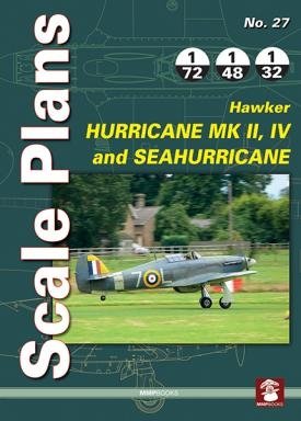 MMP Books 78951 Plans à l&amp;#39;échelle n° 27 Hawker Hurricane Mk II, IV EN