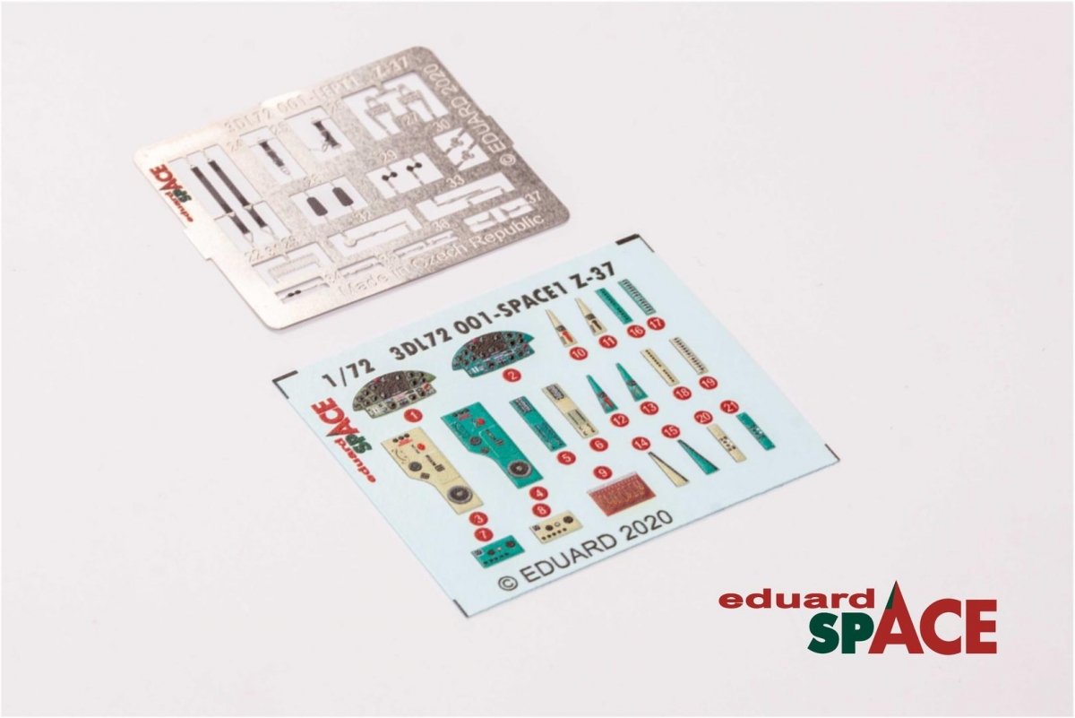 Eduard 3DL72001 Z-37 SPACE 3D pour Eduard 1/72