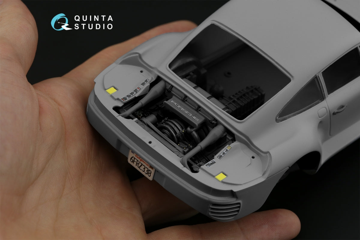 Intérieur imprimé en 3D et coloré sur papier décalcomanie Quinta Studio QD24003 Porsche 959 (Tamiya) 1/24 – imagen 13
