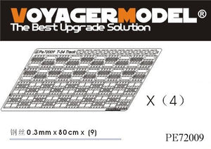 Maquette Voyager PE72009 T-34 russe de la Seconde Guerre mondiale, chenilles entièrement fonctionnelles pour tous les modèles au 1/72