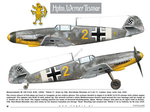 Kagero 15034 Messerschmitt Bf 109 au-dessus de la Méditerranée, partie I (décalcomanies) EN/PL – imagen 4