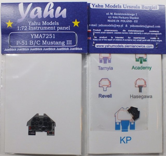 Yahu YMA7251 P-51 B/C (KP) 1/72 