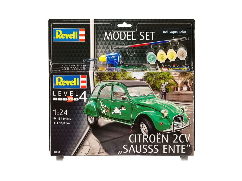 Revell - 67053 - Citroën 2CV Sauss Ente, modèle 1/24