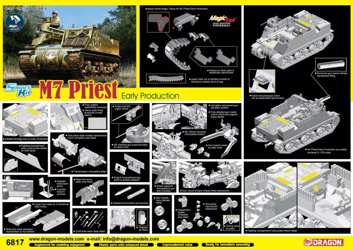 Dragon 6817 US M7 Prêtre Première production (1/35) – image 2
