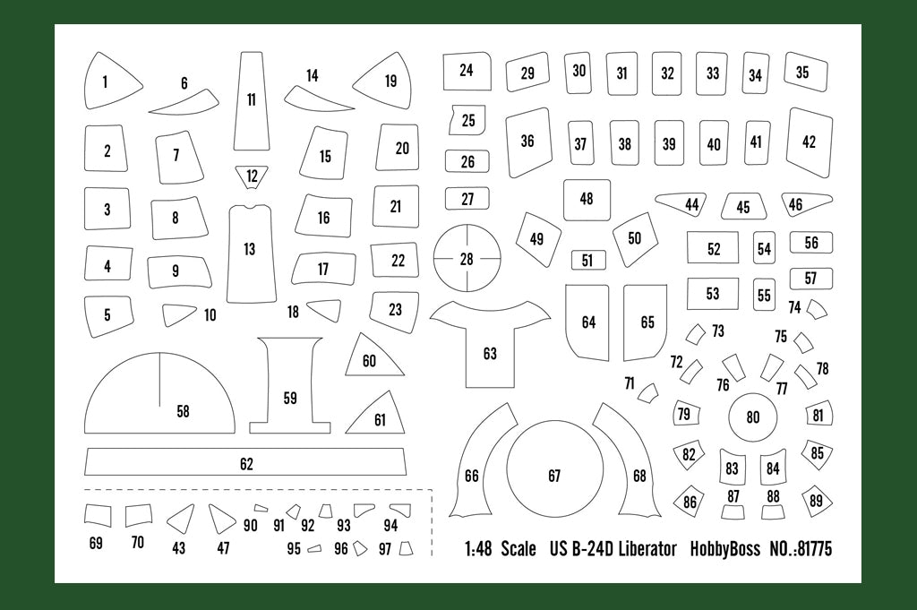 Hobby Boss 81775 US B-24D Liberator 1/48 – immagine 6
