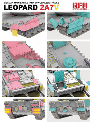 Maquette Rye Field 5109 Leopard 2A7V 1/35 – immagine 4
