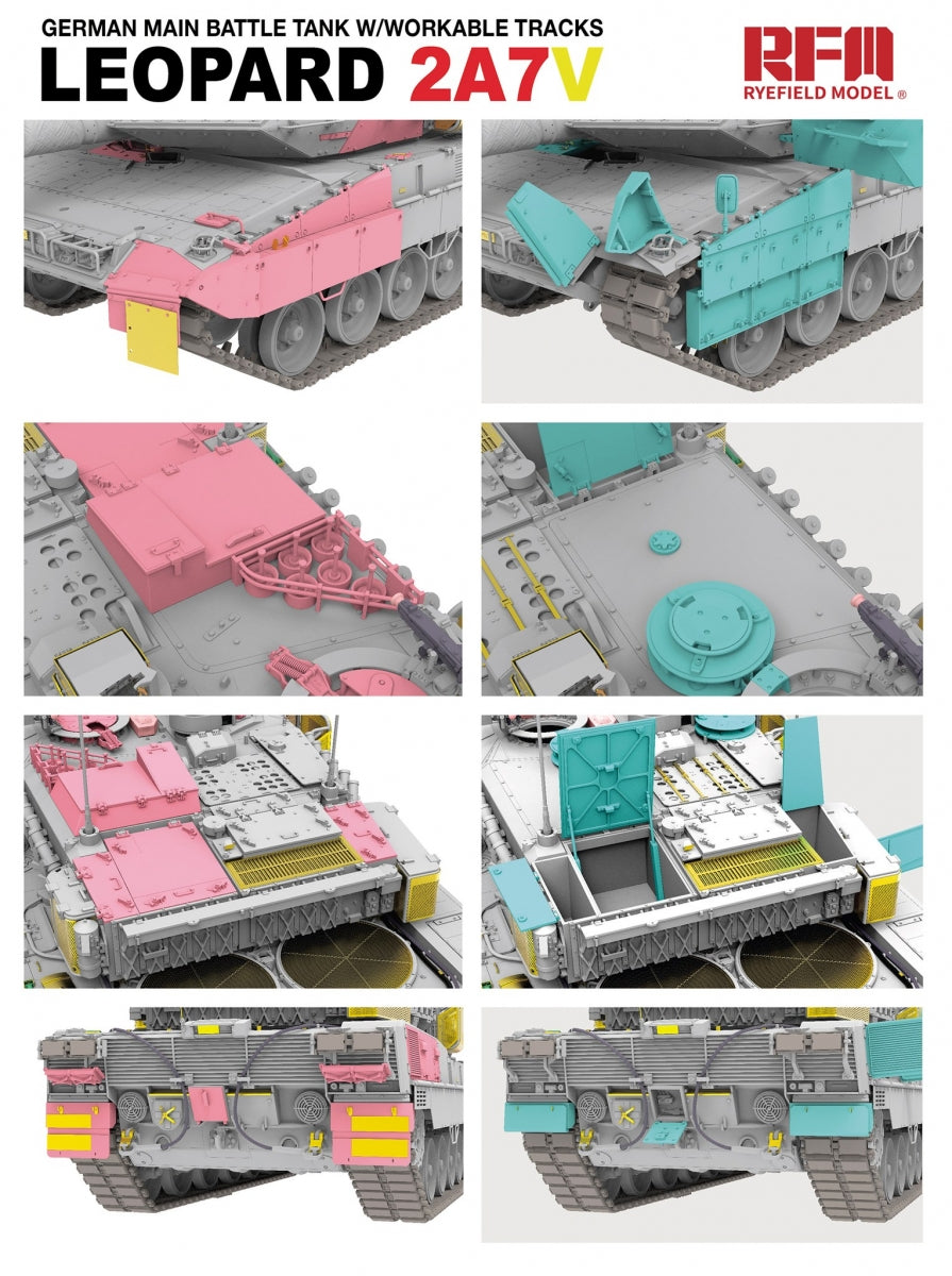 Maquette Rye Field 5109 Leopard 2A7V 1/35 – immagine 4