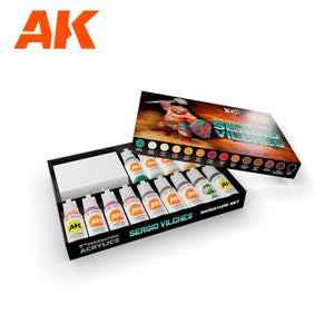 AK Interactive AK11777 SERGIO VILCHES – COFFRET SIGNATURE 3G – 14 COULEURS ET 1 FIGURINE – Bild 2