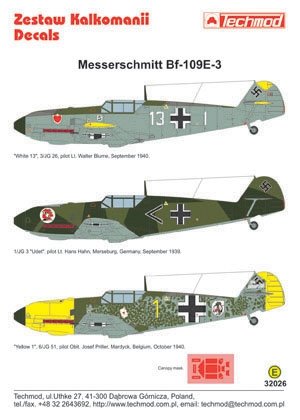 Techmod 32026 - Messerschmitt Bf 109E-3 1/32 – zdjęcie 2