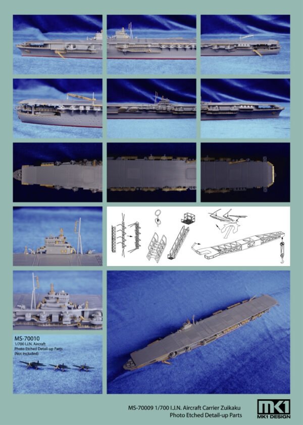 MK1 Design MS-70008 IJN SHOKAKU PIÈCE GRAVÉE DÉTAILLÉE 1/700 – Bild 4