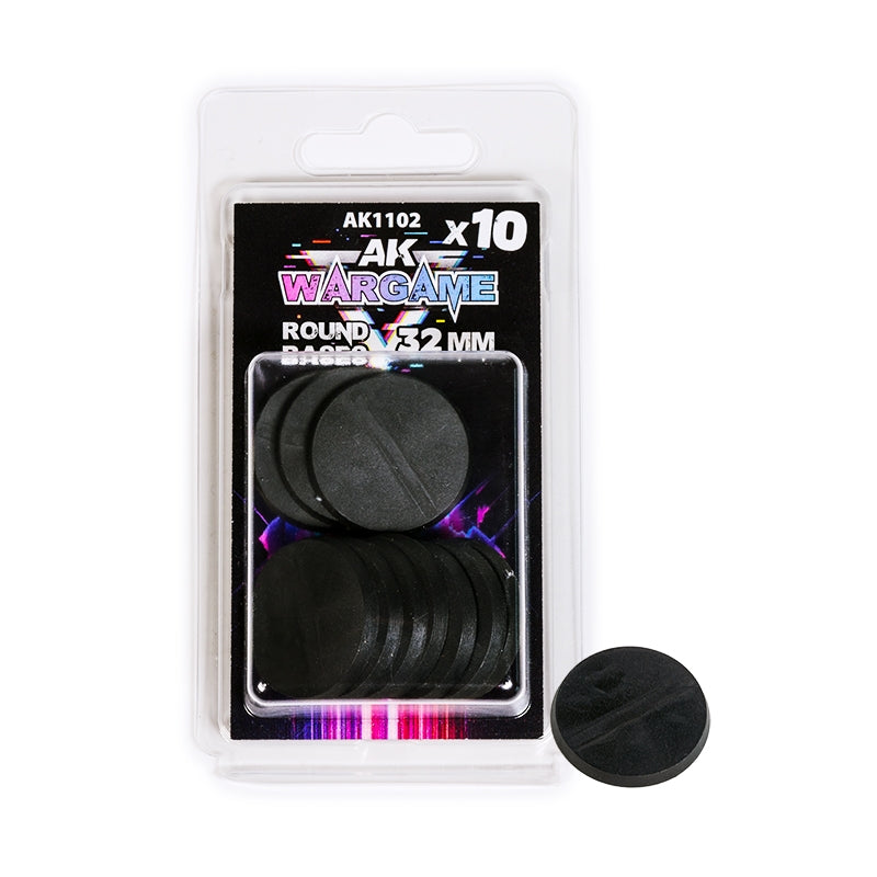 AK Interactive AK1102 BASE RONDE 32MM X10 UNITÉS