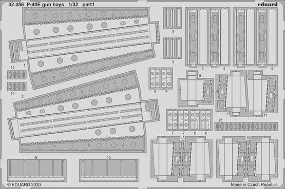 Eduard BIG33123 P-40E partie II pour Trumpeter 1/32 – image 2