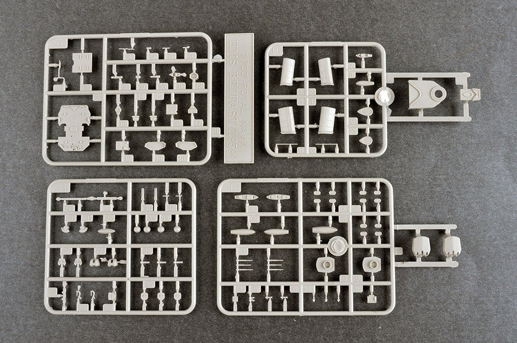 Trumpeter 06702 HMS Belfast 1959 1/700 – Bild 7
