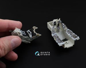 Intérieur imprimé en 3D et coloré sur papier décalcomanie Quinta Studio QD32003 F-16C (pour maquette Tamiya) 1/32  – image 9