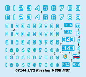 Trumpeter 07144 Char de combat principal russe T-80B 1/72  – Bild 4