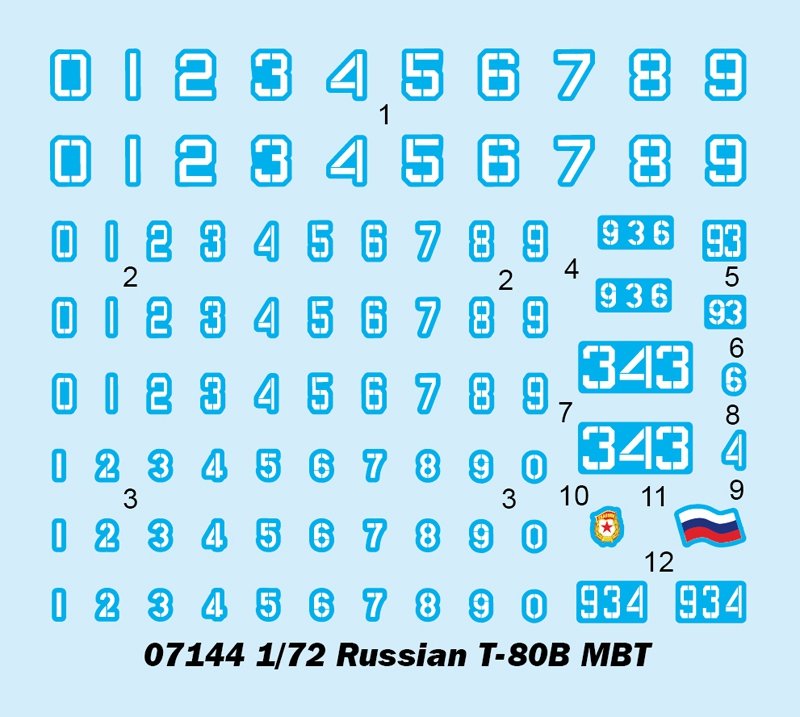 Trumpeter 07144 Char de combat principal russe T-80B 1/72  – Bild 4