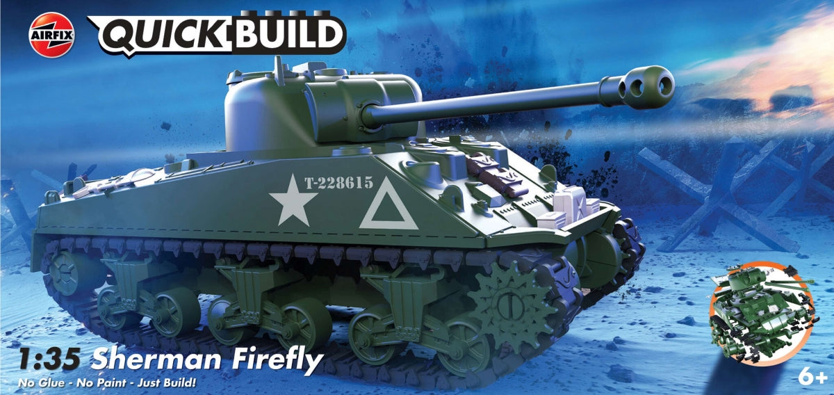 Kit de montage rapide Airfix 6042 Sherman Firefly