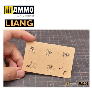 Pochoirs pour aérographe Liang 0005 Effets d&amp;#39;éclaboussures de sang – Bild 2