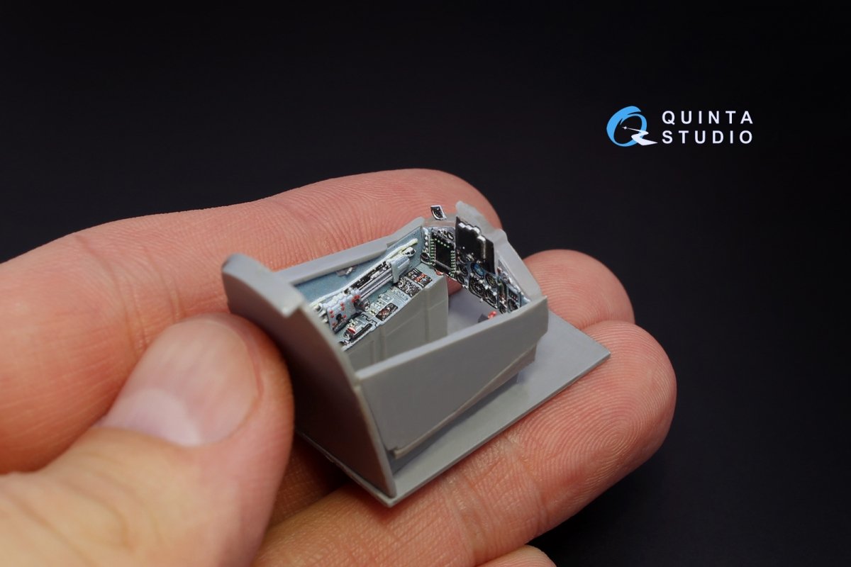Intérieur imprimé en 3D et coloré sur papier décalcomanie Quinta Studio QD48068 Su-25SM (pour kit KP) 1/48 – image 5