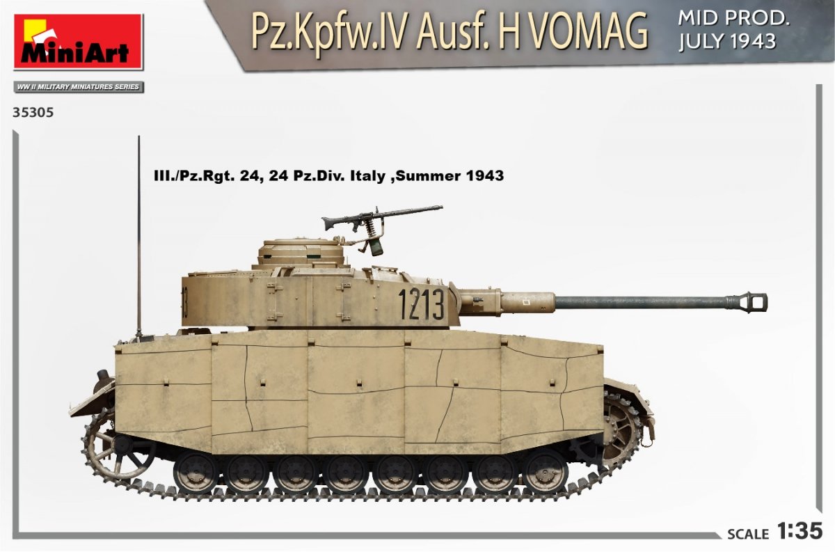 MiniArt 35305 Pz.Kpfw.IV Ausf. H Vomag. PRODUIT MI JUILLET 1943. KIT INTÉRIEUR 1/35 – image 5
