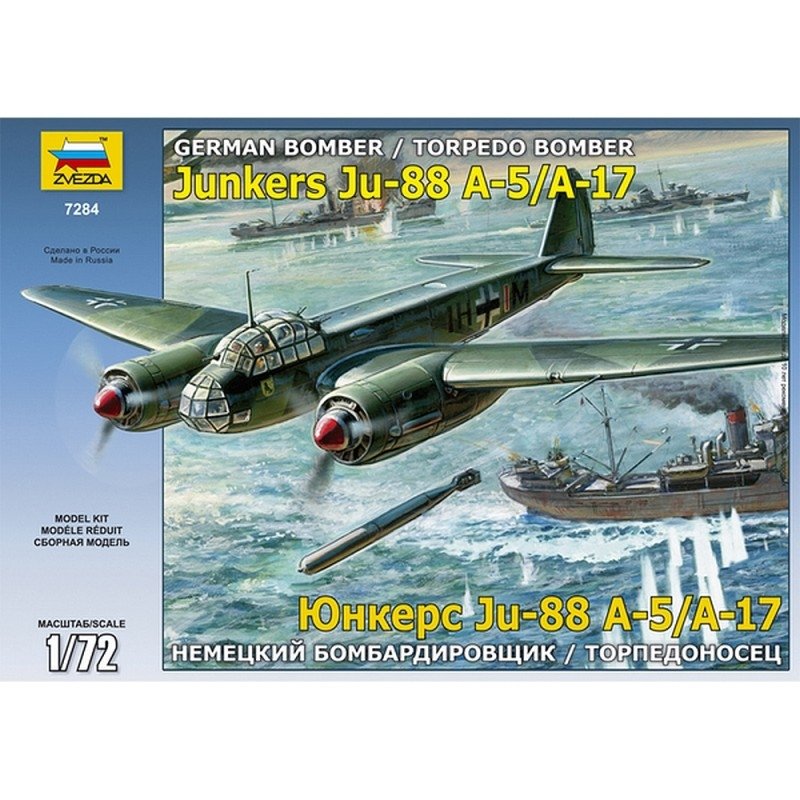 Zvezda 7284 JUNKERS Ju88 A5/A17 1/72 