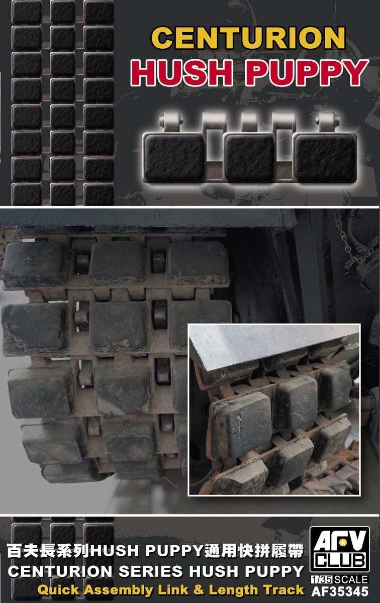 AFV Club 35345 Centurion Series HUSH Puppy Chenille à assemblage rapide et longueur réglable 1/35