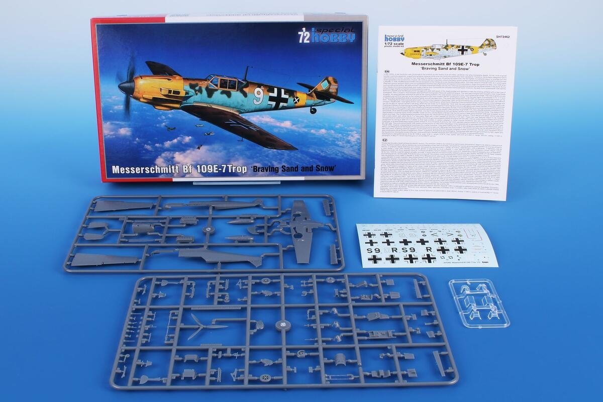 Special Hobby 72462 Messerschmitt Bf 109E-7Trop « Braving Sand and Snow » 1/72 – imagen 2