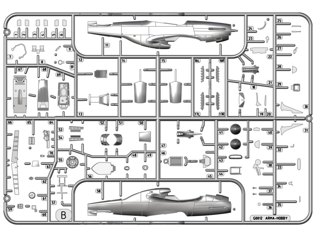 Arma Hobby 70071 P-51K Mustang 1/72