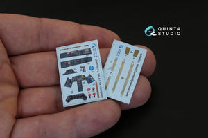 Intérieur imprimé en 3D et coloré sur papier décalcomanie Quinta Studio QD48156 FW 190A-5 (pour maquette Hasegawa) 1/48  – immagine 3