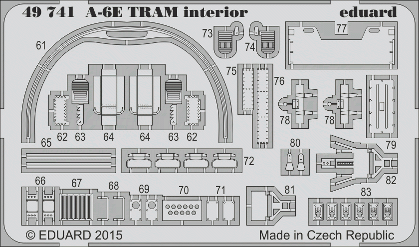 Intérieur du tram A-6E Eduard 49741 HOBBY BOSS 1/48 – immagine 2