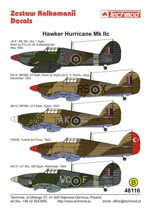 Techmod 48116 - Hawker Hurricane IIc 1/48 – image 2