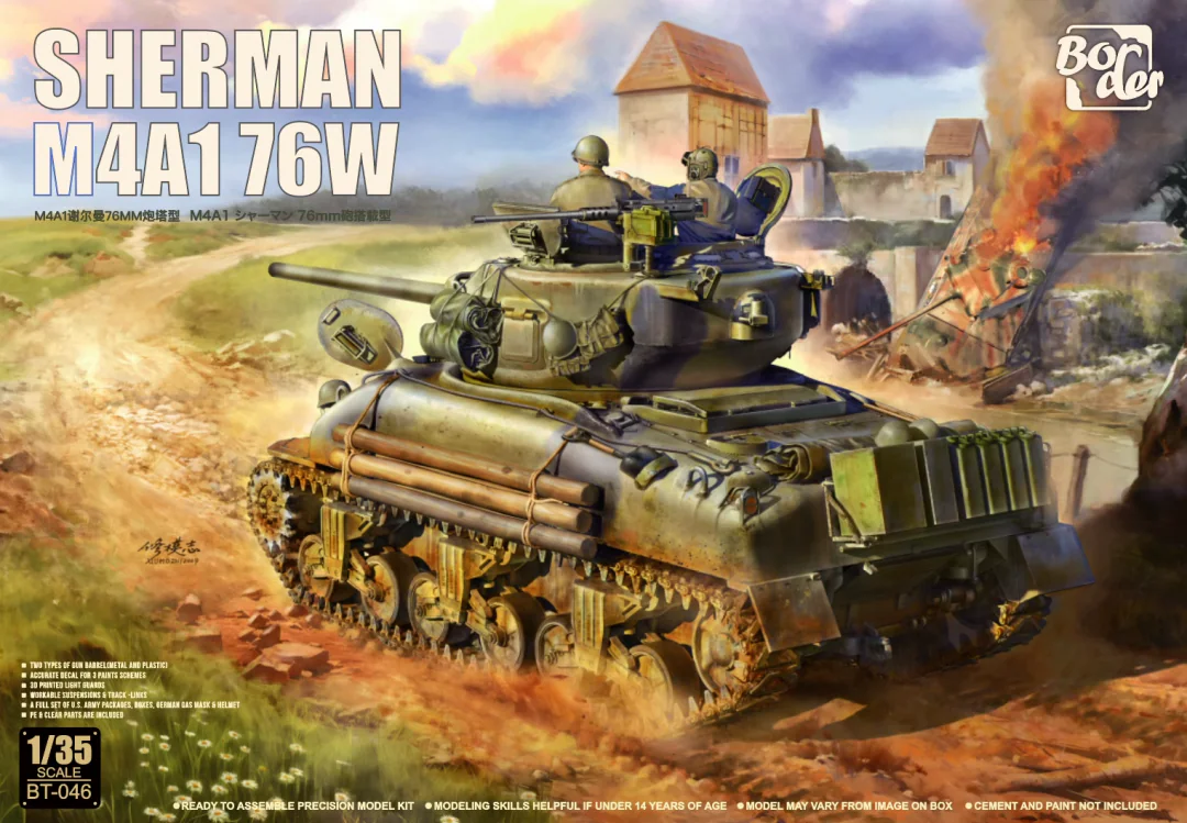 Maquette Border BT-046 Sherman M4A1 76W 1/35