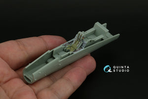 Intérieur imprimé en 3D et coloré sur papier décalcomanie Quinta Studio QD72077 F/A-18C (version tardive) (Academy) à l&amp;#39;échelle 1/72  – image 10