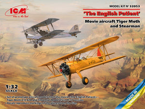 ICM 32053 Le Patient anglais - Avions du film Tiger Moth et Stearman - Échelle 1/32
