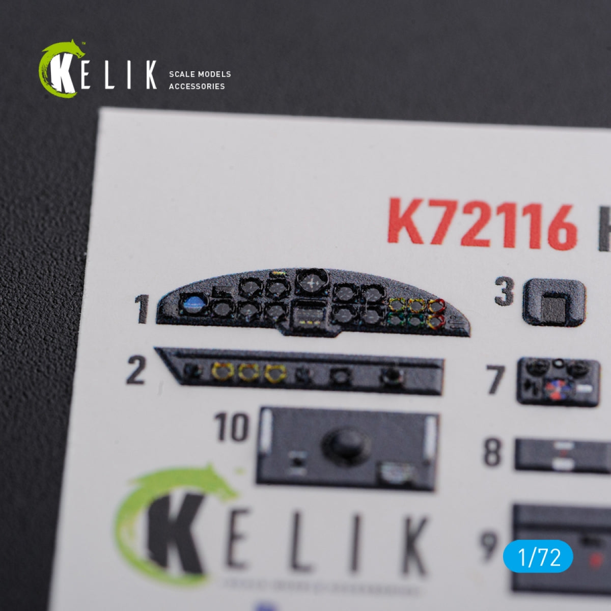 Décalcomanies 3D intérieures KELIK K72116 He-111 H6 pour maquette Airfix au 1/72 – immagine 4