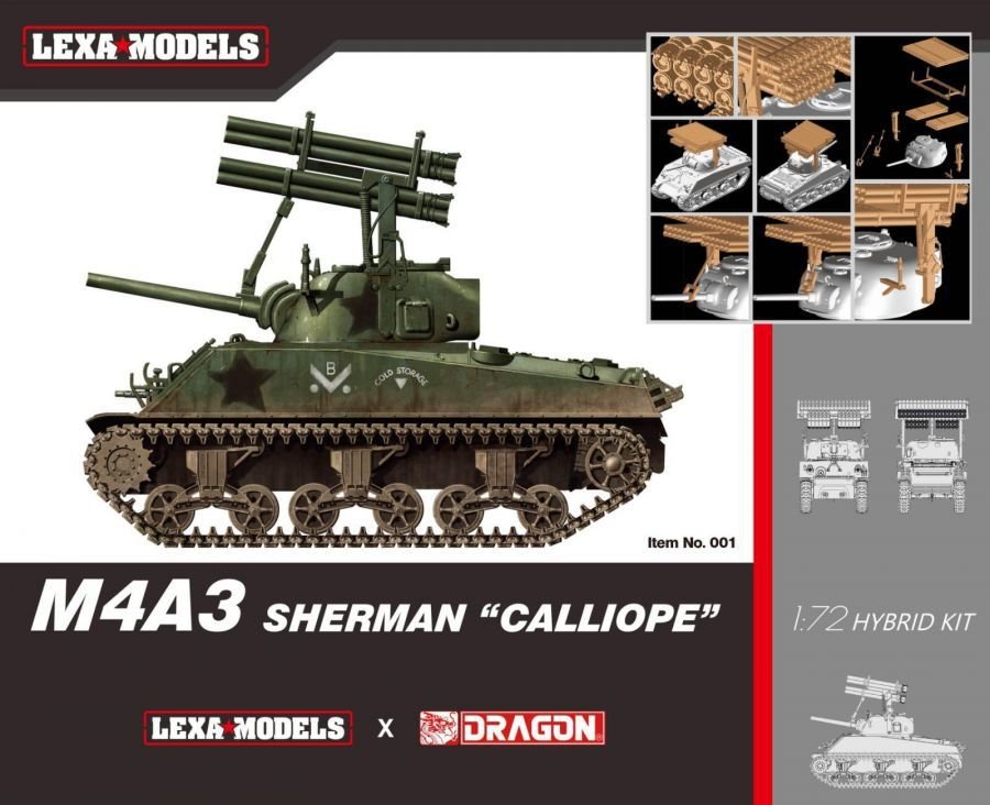 Dragon 7677 M4A3 Sherman &amp;quot;Calliope&amp;quot; (Lexa Models x Dragon Models) Hybrid Kit 1/72