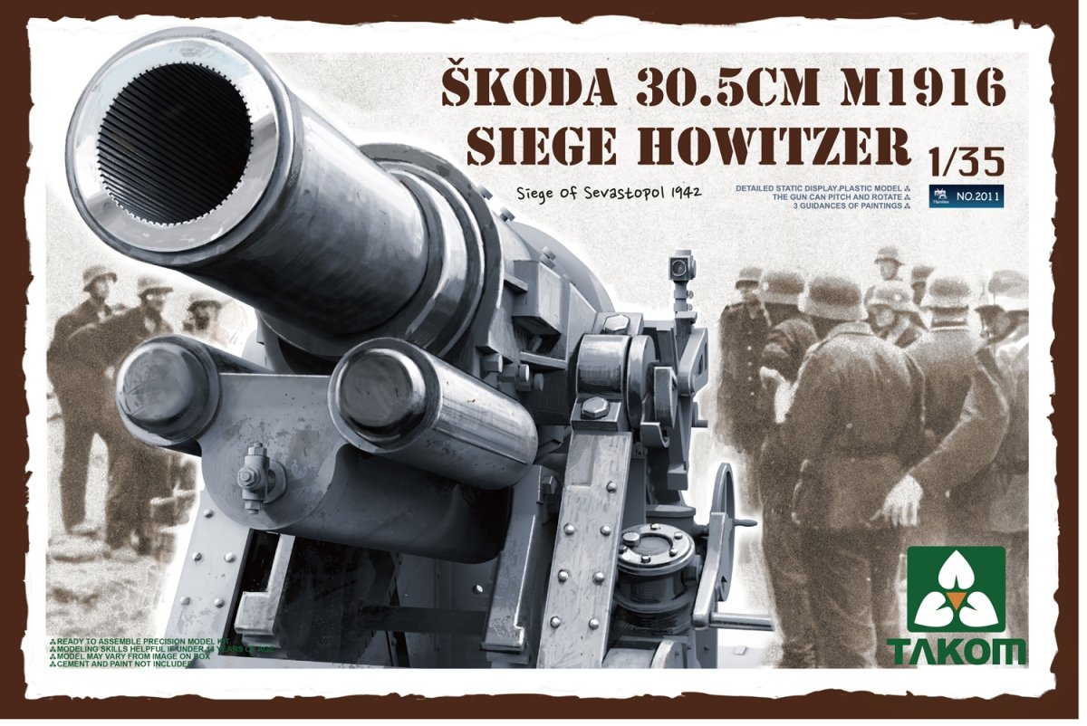 Takom 2011 Skoda 30.5CM m1916 Obusier de siège (1/35)