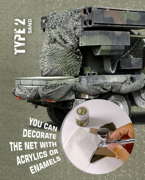 Filet de camouflage marron AK Interactive AK8062 type 2 – imagen 2