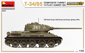 TOURELLE COMPOSITE MiniArt 35301 T-34/85. 112 USINE. KIT INTÉRIEUR ÉTÉ 1944 1/35 – immagine 4